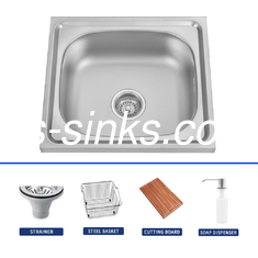 304 สแตนเลส ริมซองครัว โปแลนด์ ปลาย Undermount หรือ Topmount Single Bowl Sink