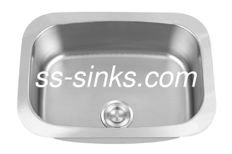 18G Gauge Undermount Stainless Steel Kitchen Sink 9 นิ้วลึก Single Bowl และ Drainboard รวม