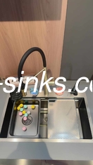 สแตนเลส 304 บาร์ ชามเดียว Modern Top Mount Kitchen Sink