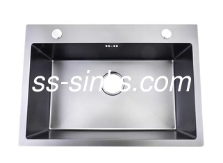 โปแลนด์ Finish Topmount สระจานครัว 1 ถ้วย OEM ขนาดภายนอกรวม