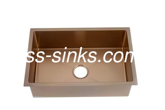 กล่องทองแดง Undermount สแตนเลสสระว่ายน้ําครัวกับ OEM ขนาดภายใน