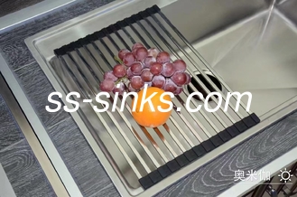 DIY customized สแตนเลส Single Bowl ถังทําด้วยมือพร้อมอุปกรณ์เสริม