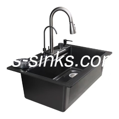 เครื่องระบายน้ําและถังส้วมเดียว รวมเปลือกถังสแตนเลส สําหรับครัวที่ทันสมัย