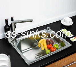 ทันสมัย Topmount สแตนเลส Bowl Sink ความต้านทานต่อการกัดกร่อน