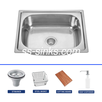 สามารถปรับเปลี่ยน Single Bowl สแตนเลส Undermount ห้องครัวสระ