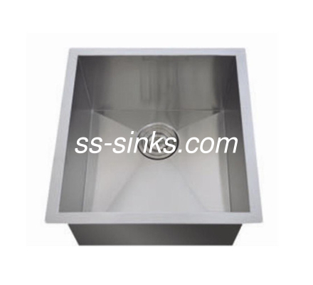 OEM Undermount Stainless Steel Kitchen Sink 14-1/2*17' ขนาดภายใน 1 ถ้วยที่มีแผ่นระบายน้ํา