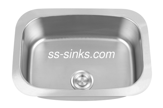 18G Gauge Undermount Stainless Steel Kitchen Sink 9 นิ้วลึก Single Bowl และ Drainboard รวม