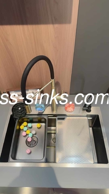 สแตนเลส 304 บาร์ ชามเดียว Modern Top Mount Kitchen Sink