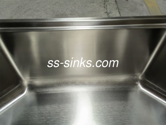ด้านบน Mount ขนาดใหญ่ Hexagon เหล็กไร้สแตนเลส Single Bowl Sink บน Counter