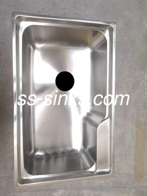 OEM Topmount ห้องครัวระบายน้ําที่มีตําแหน่งระบายน้ําด้านหลังและสระระบายน้ําคู่ในขนาด OEM
