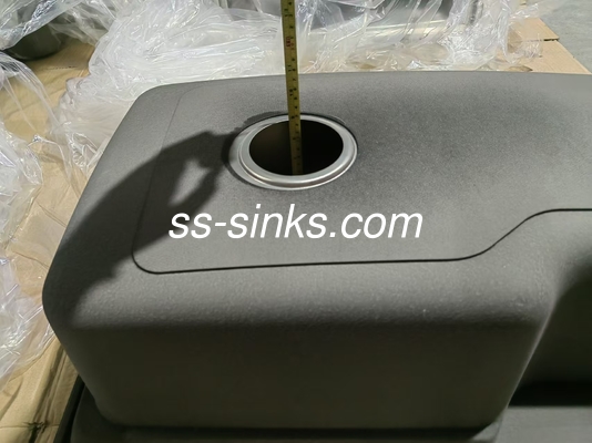 ชิ้นเดียวสี่เหลี่ยม polite สแตนเลสสแตนเลส Single Bowl Sink