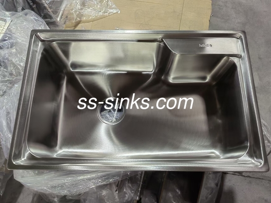 ชิ้นเดียวสี่เหลี่ยม polite สแตนเลสสแตนเลส Single Bowl Sink