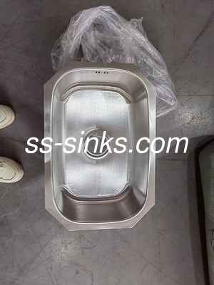 18G Gauge Undermount Stainless Steel Kitchen Sink 9 นิ้วลึก Single Bowl และ Drainboard รวม