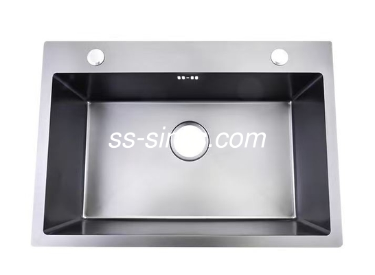 โปแลนด์ Finish Topmount สระจานครัว 1 ถ้วย OEM ขนาดภายนอกรวม
