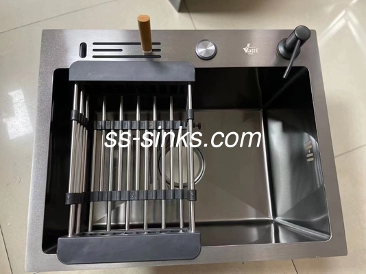 โปแลนด์ Finish Topmount สระจานครัว 1 ถ้วย OEM ขนาดภายนอกรวม