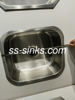 ss201 ขนาดเล็ก กระปุกเดียว Undermount สแตนเลสสแตนเลสสระว่ายน้ํา