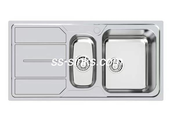 หลังระบายน้ําสแตนเลสสระว่ายน้ําครัวกับกระดานระบายน้ําในขนาด 1200 X 500 มม