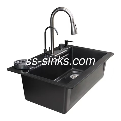 เครื่องระบายน้ําและถังส้วมเดียว รวมเปลือกถังสแตนเลส สําหรับครัวที่ทันสมัย