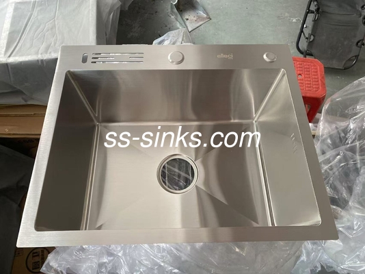 K-20000 ระบายน้ําห้องครัวแบบติดตั้งบนชั้นสูง มีหลุมปั๊ม 1 ช่อง และความลึก 21 ซม.