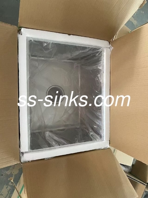 สแตนเลส Single Bowl ห้องครัวสระย่าง Undermount สําหรับห้องครัวที่ทันสมัยและใช้งาน
