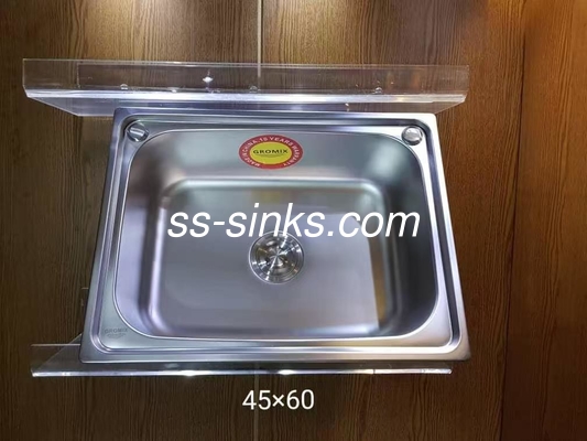 Topmount สระจานครัว ถ้วยเดียวที่มีกระดานระบายน้ํา 30 X 17 นิ้ว หนึ่งหรือสองหลุมสําหรับสระจานครัวที่มีกระดานระบายน้ํา