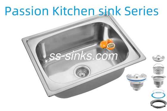 ความลึกของถ้วย 21 ซม. กางเกงสแตนเลส ถังครัว 3.5 นิ้ว