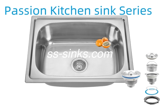 ความลึกของถ้วย 21 ซม. กางเกงสแตนเลส ถังครัว 3.5 นิ้ว