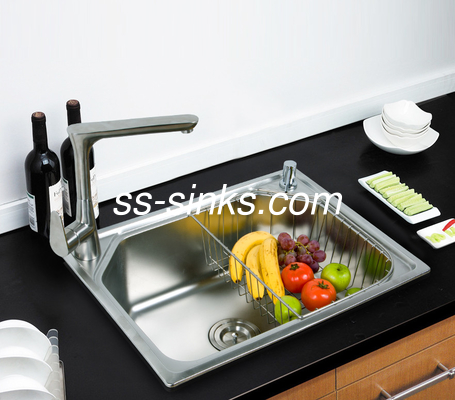 ทันสมัย Topmount สแตนเลส Bowl Sink ความต้านทานต่อการกัดกร่อน